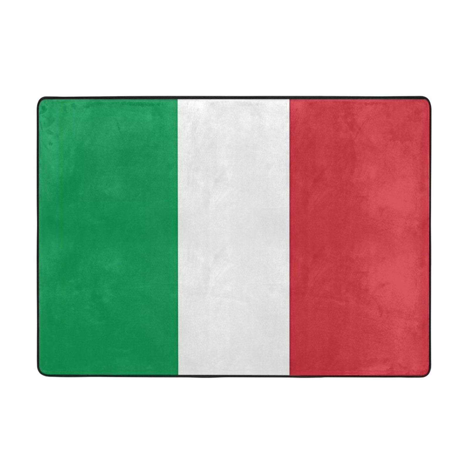 Tapis drapeau italien 203x147 cm au toucher doux parfait pour le sol de la chambre coucher