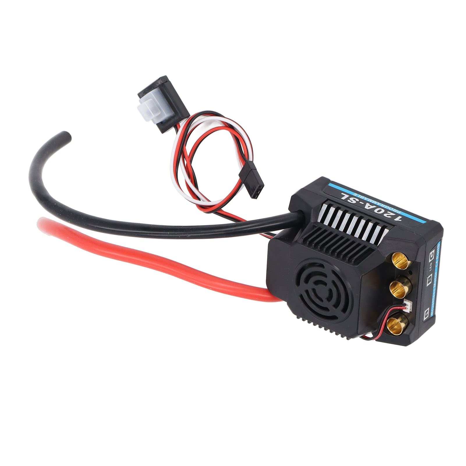 Generic ESC Programmabile Senza Spazzole da 120 A per Auto RC con Dissipazione del Calore Superiore - Adatto per Veicoli RC 1/8