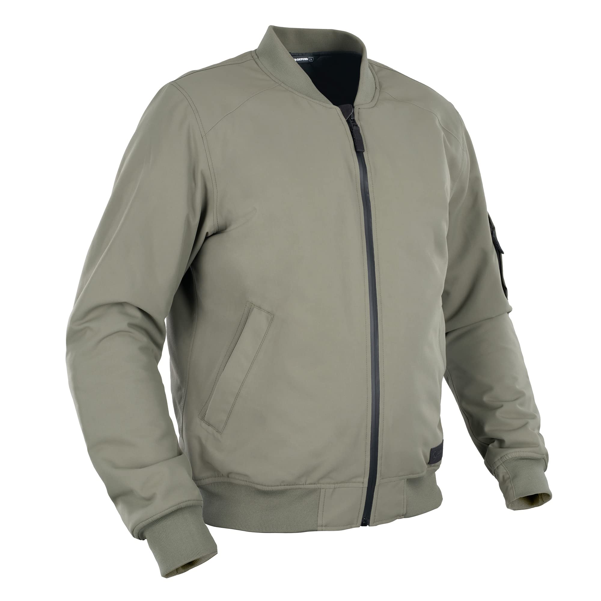 Oxford Khaki Bomber Dry2dry Motorcycle Jacket L