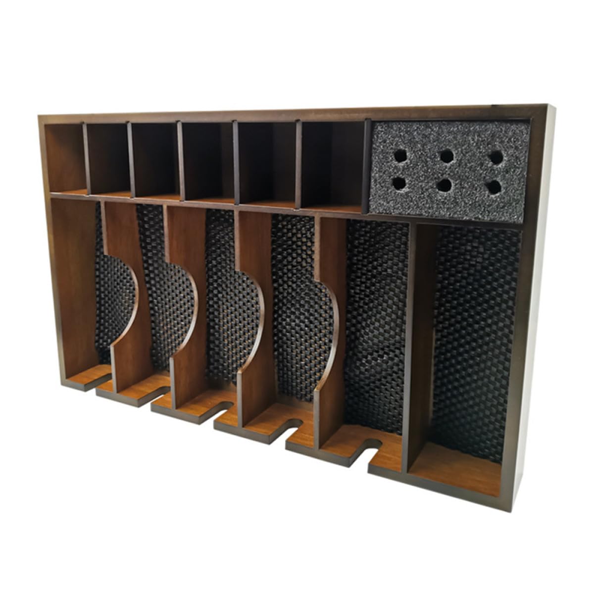 VOSAREA de Organisatrice Capacité à et Plastique Rationnelle des Design en Grille Grosse Rangement Salon de Coiffure pour Outils et Tondeuses Électriques