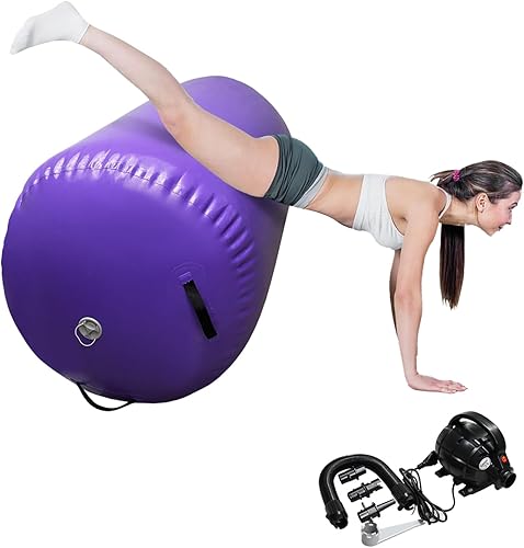 BYBAG Colchoneta inflable con bomba eléctrica, equipo de gimnasia para uso doméstico, entrenamiento de gimnasio, animación, yoga..