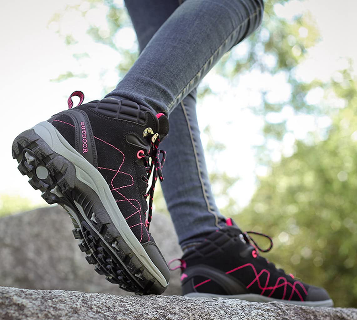 Scarpe da Trekking da Donna Stivaletti Antiscivolo Impermeabili Sneakers da Trekking Leggere da Esterno
