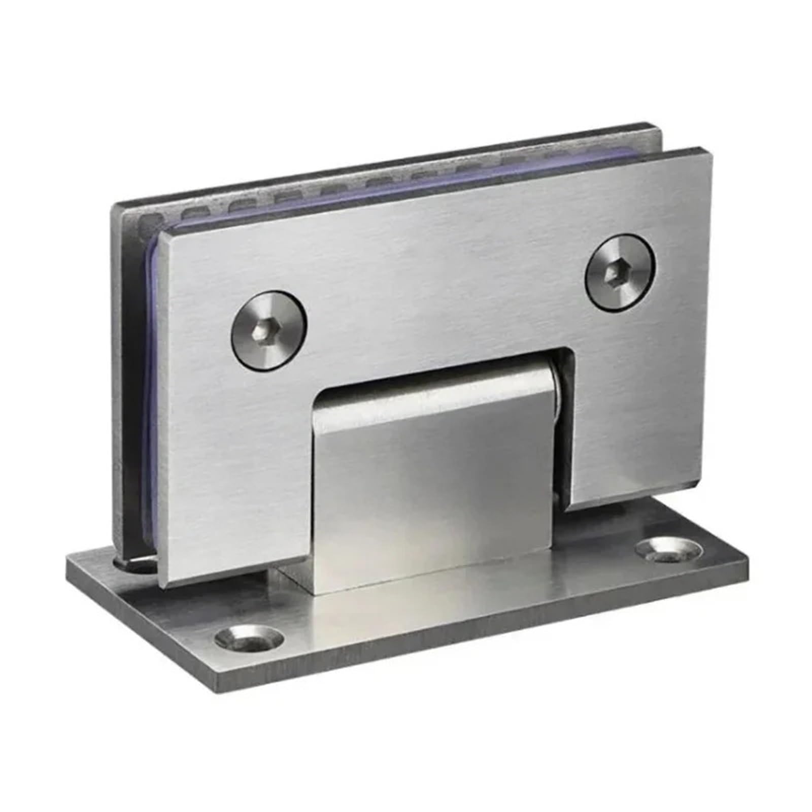 1pcs 90°/180° Stainless Steel Hinges Bracket Door Hinges(Silver 90 Degree)