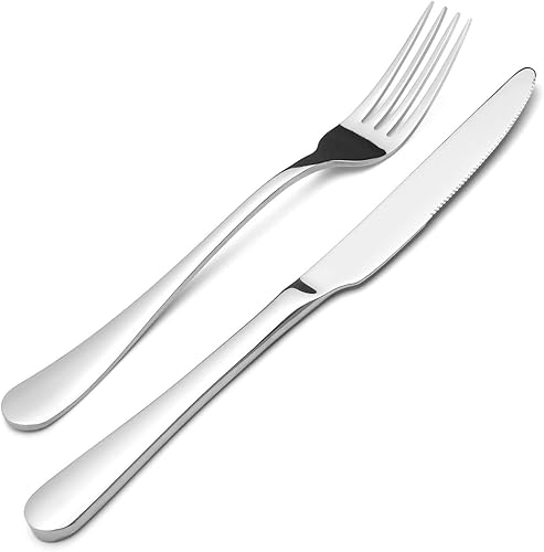 Miniatura 3 de SHARECOOK Juego de cubiertos de acero inoxidable de 20 piezas juego de utensilios de cocina para 4 juego de cubiertos para el hogar y el restaurante