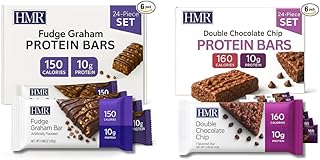 Fudge Graham & Double Chocolate Chip Protein Bars | 24 Count Variety Pack | 10g Protein Each | Low-Calorie, Nutritious Snack & Dessert | Supports Weight Maintenance & Healthy Lifestyle