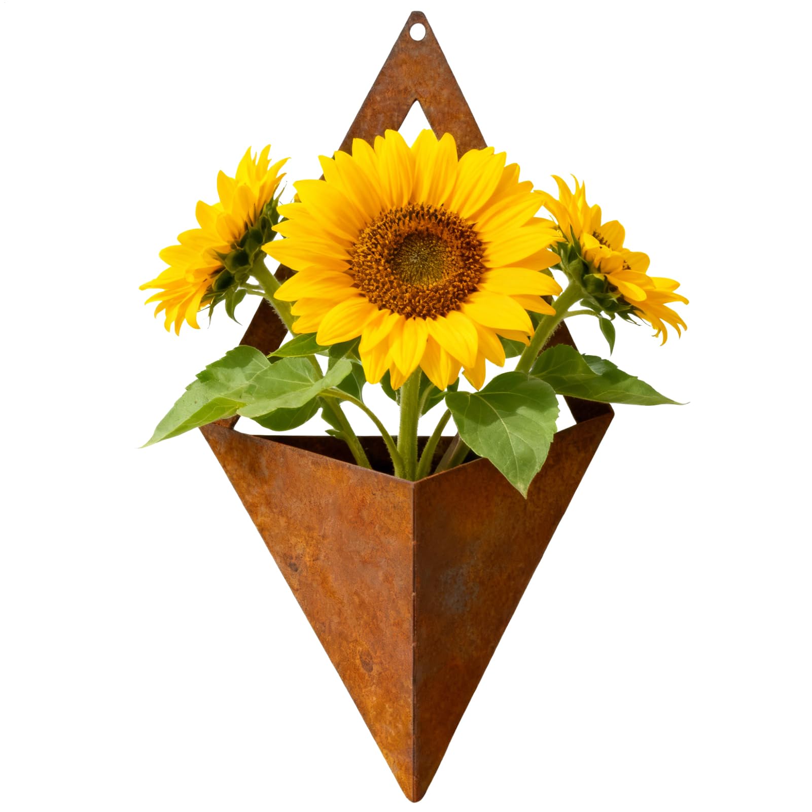 Wall Planter - Metal Geometric Vintage Pot Decor - Geometric Wall Mount Planter,for Home Outdoor Garden Plants Window Balcony Yard