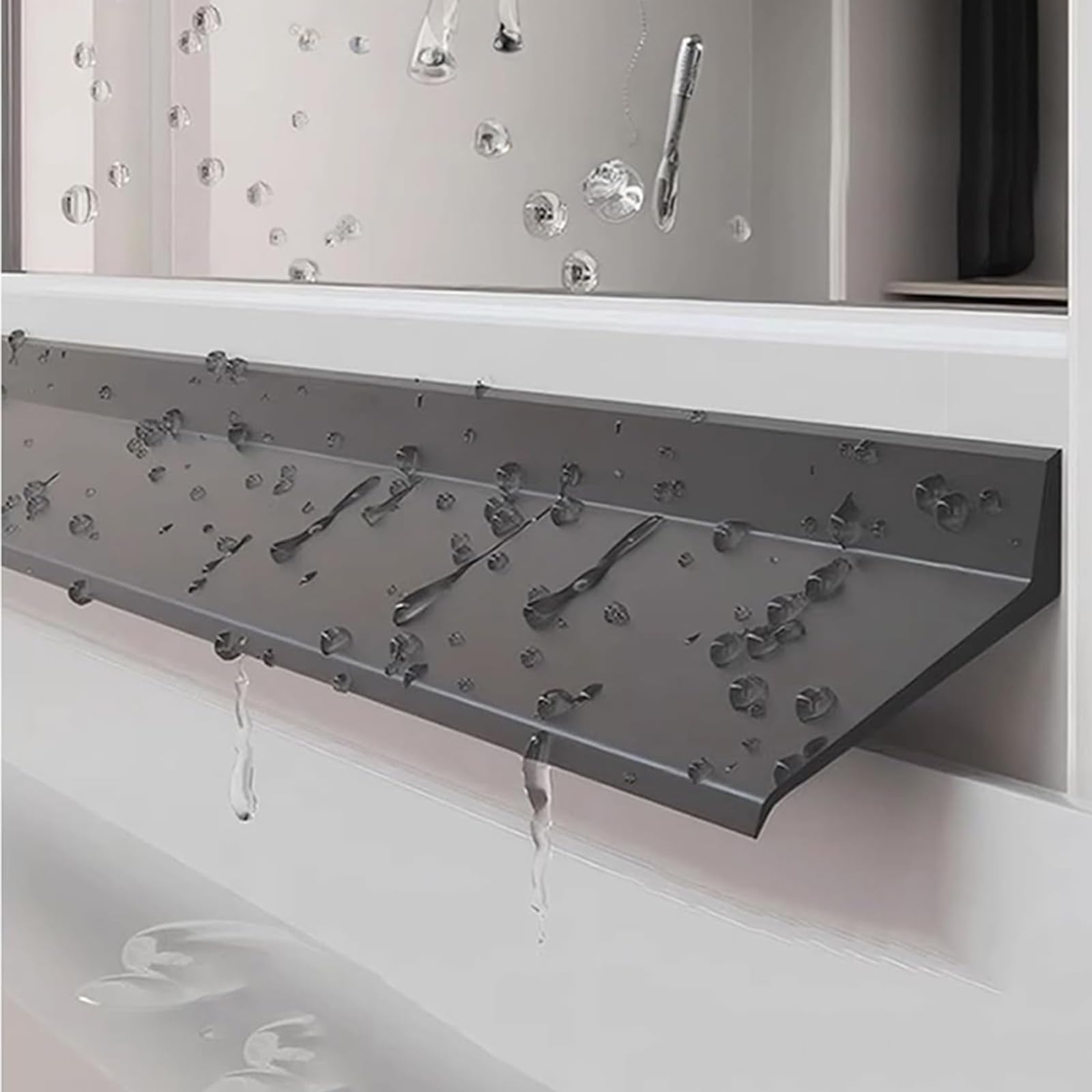 Estdkmnos Width-4.5Cm Window Outer Edge Rain Shield， Rubber Window Rain Seal, Black, 4.5/5.5Cm Width, 1-5M Length(,5M)