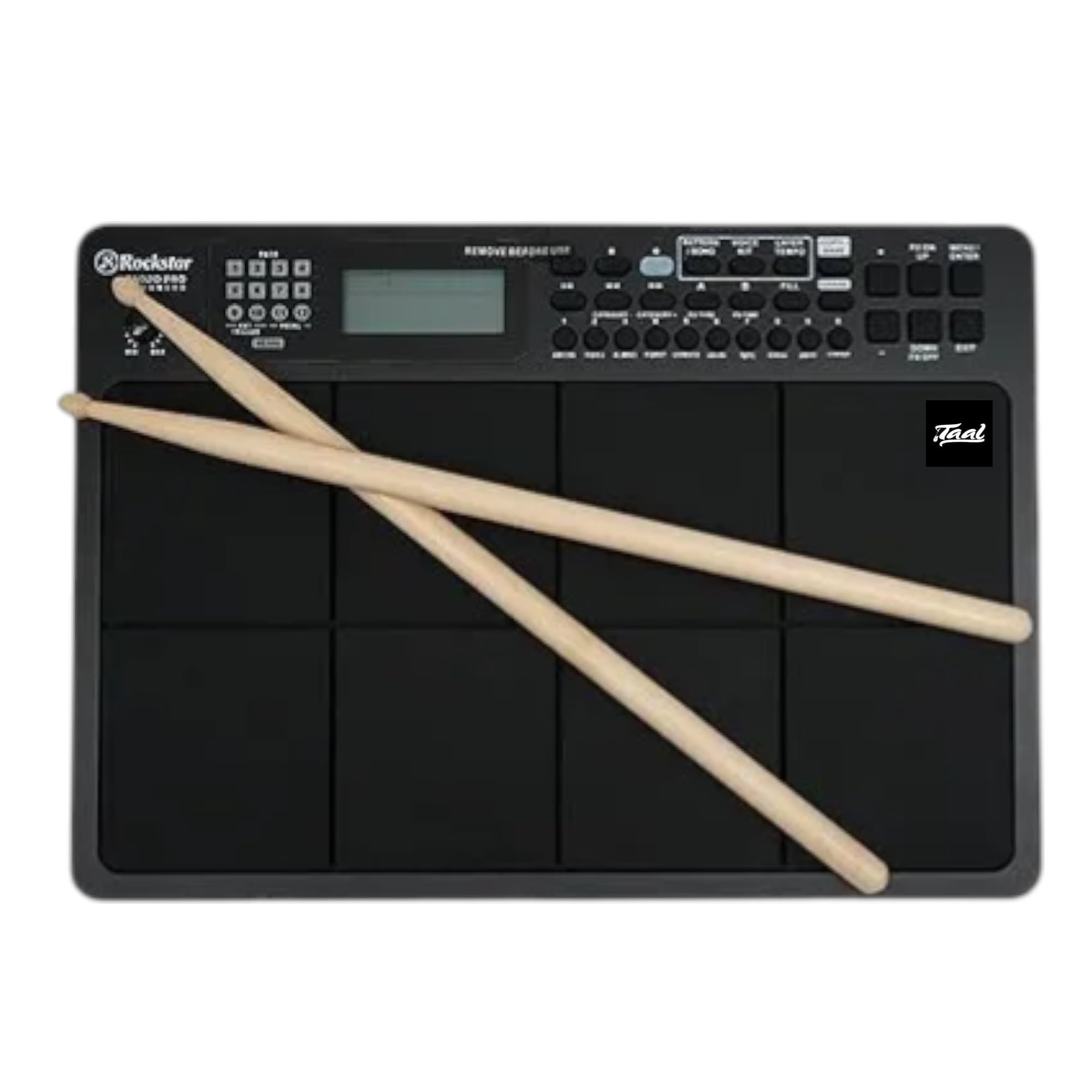Rockstar PAD20 PRO Advanced Electronic Drum Multipad, 658 Indian Voices, LCD Display, MIDI Compatible, 200 User Patterns-image-42