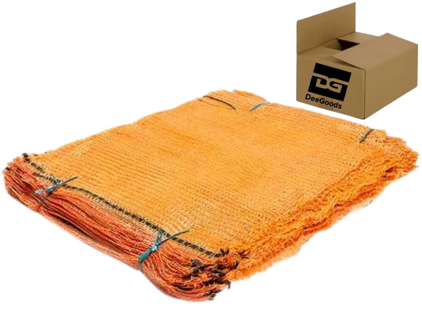 100 Stück Raschelsäcke - Aufbewahrungssäcke für Obst und Gemüse - Kartoffelsack - Netzsack für Kaminholz Äpfel Kartoffeln (100, 31x50cm (5kg))