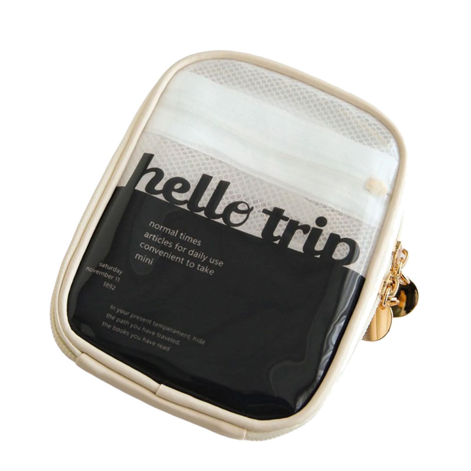 Xjdzineq Portable Toiletry Storage Bag with Clear View and Sturdy Construction Ideal for Home, Travel, and Gym Essential Travel Toiletry Bag