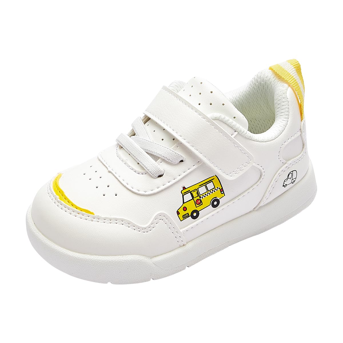 Balabala Toddler Boys Cartoon Style Sneakers Comfortable Lightweight Walking Shoes for Boys Girls (Yellow, Toddler, 6, Numeric, US Footwear Size System, Medium)