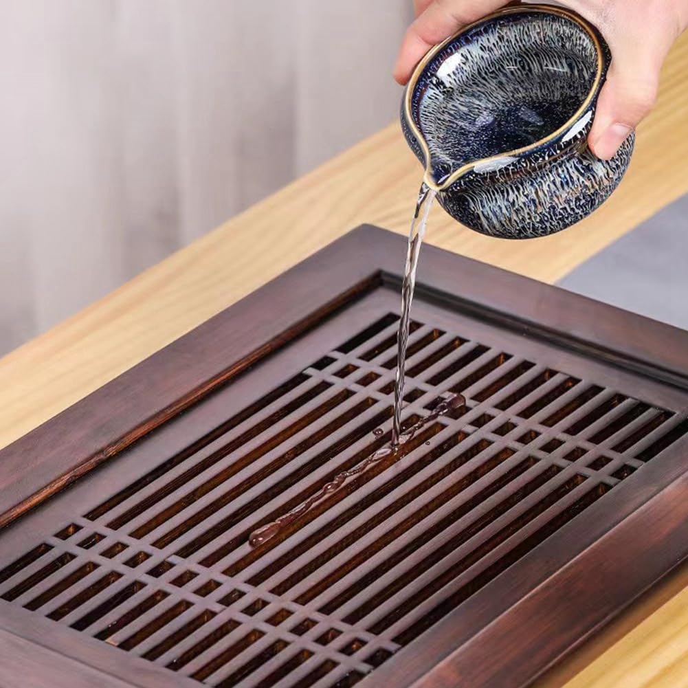 Plateau à thé, Plateau à thé en Bois, Water Storage Set Drawer Household Tea Board Chinese Tea Storage Tray