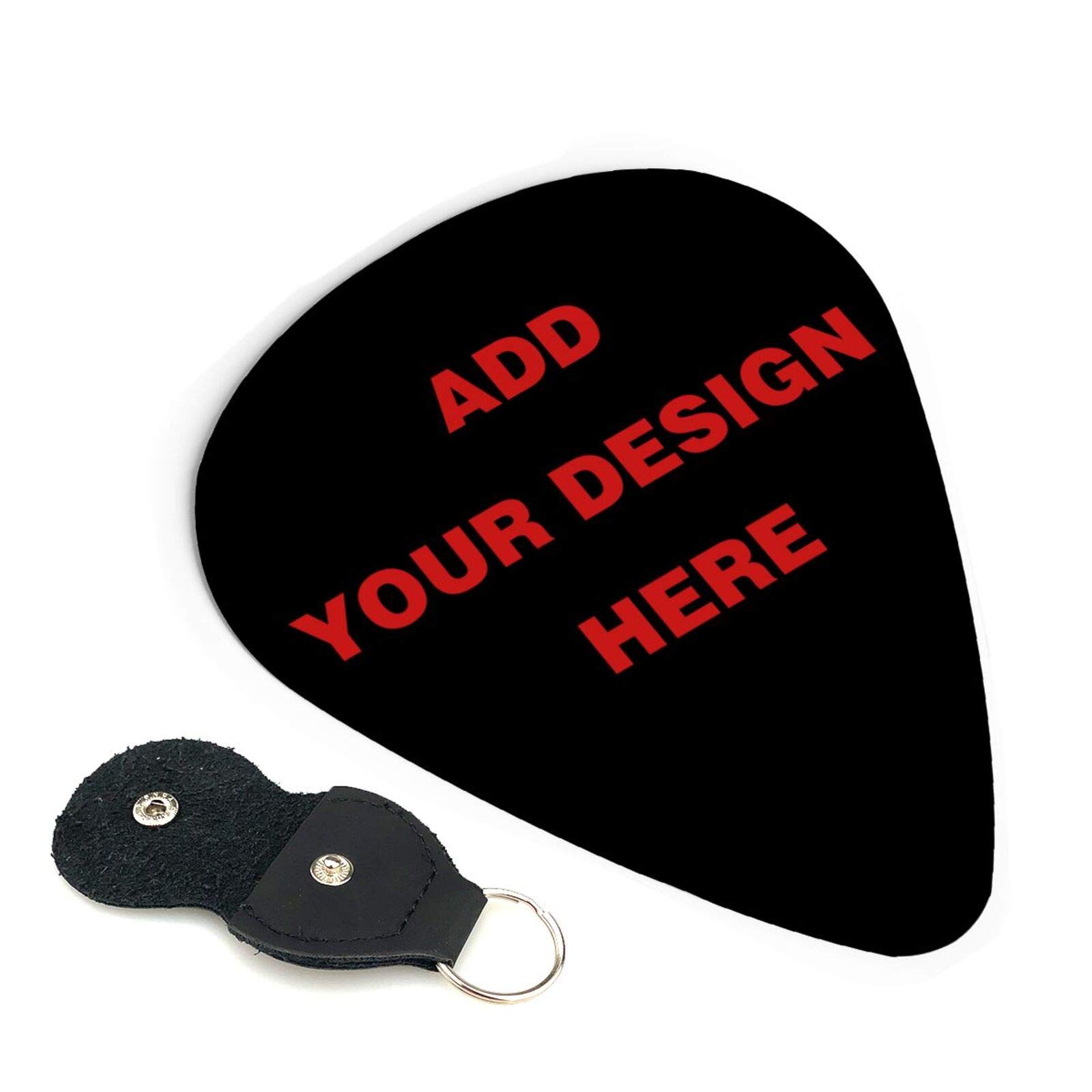Custom Guitar Picks 6 Pcs, Personalized Add Your Image Text Light Medium Thin Unique Guitar Gift For Bass, Electric & Acoustic Guitars… (0.71mm)