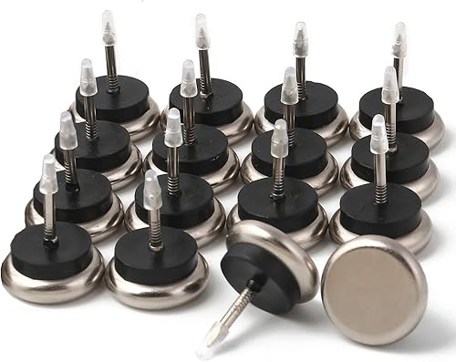 Miniatura 8 de Dia Nail On Furniture Glides para sillas, mesas, clavos acolchados con base de níquel Furnigear, permite que las sillas se deslicen sin esfuerzo