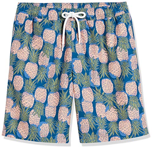 Image of Amazon Essentials Men's 9 inch Breathable Swim Trunks with Mesh Lining, Elastic Waist, Pockets, Drawstring Closure