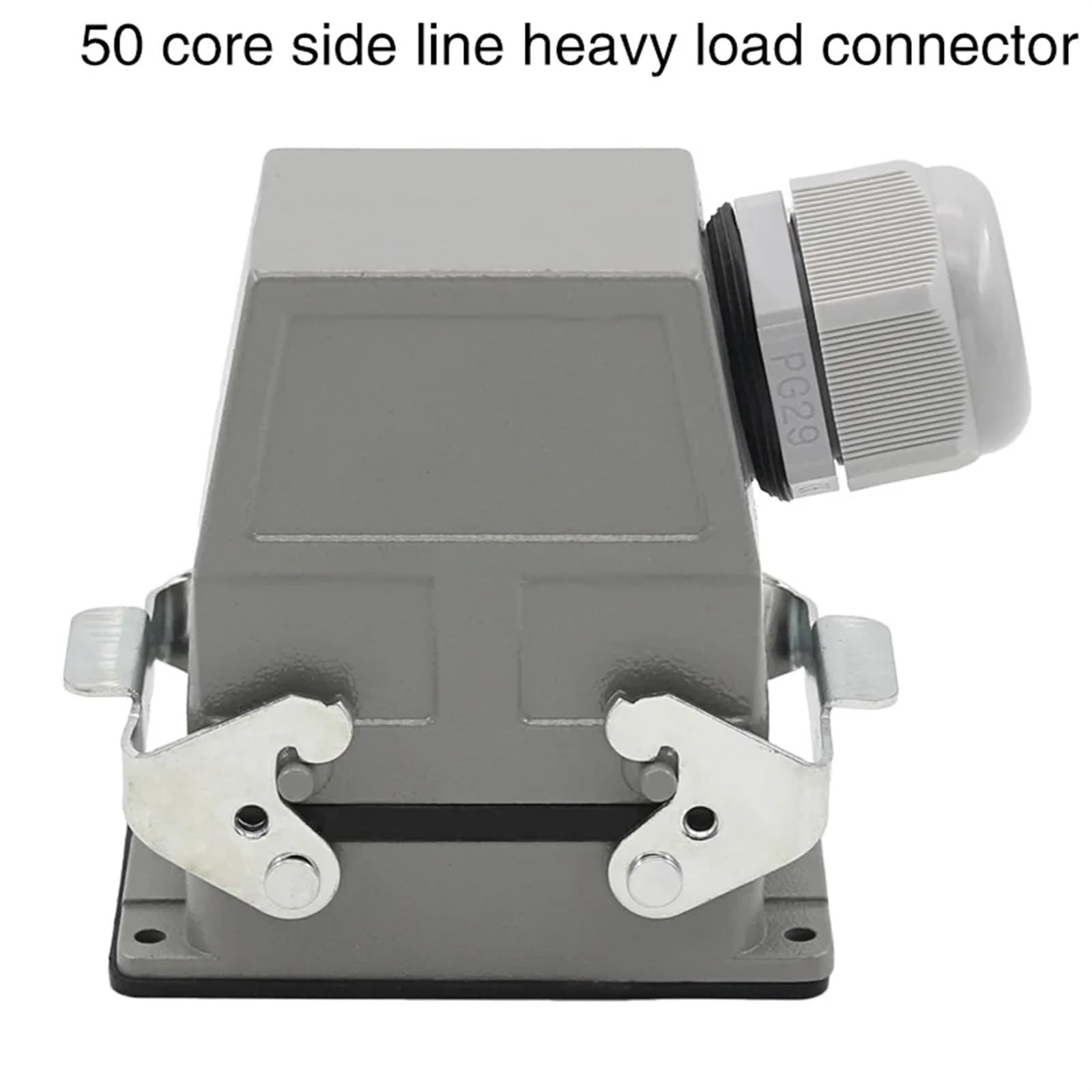 Conector Industrial de aviación de 50 núcleos, Conector Rectangular de Alta Resistencia HDC-HDD-050-1/2, Conector de crimpado, 250 V, 10 A.