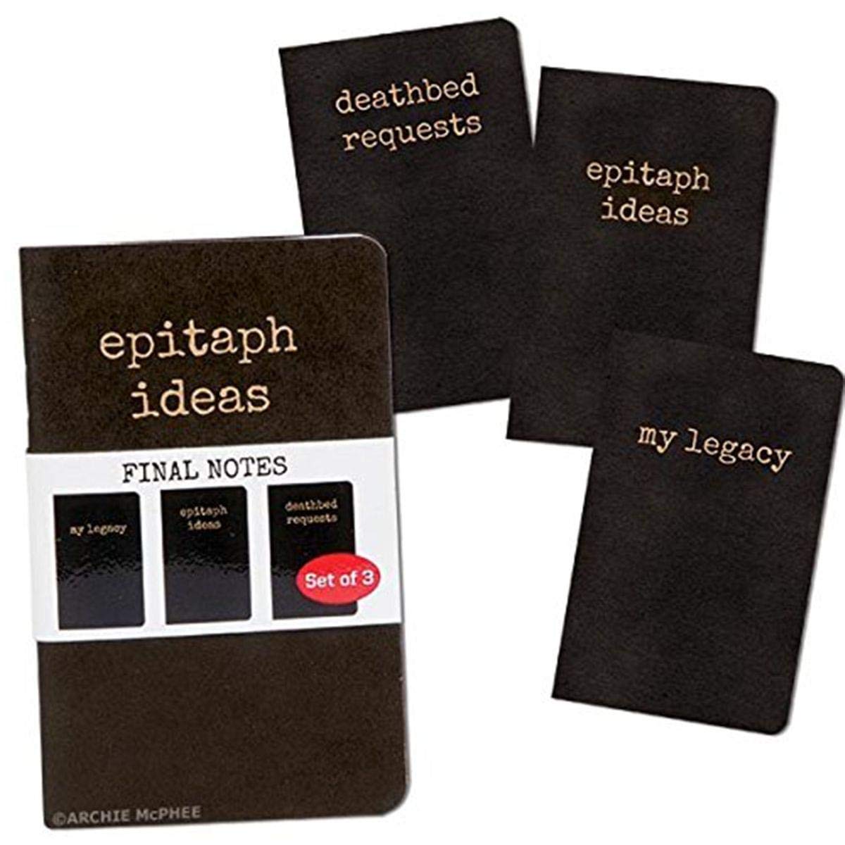 Archie McPhee Final Notes, Epitaph Ideas, 3 Pack