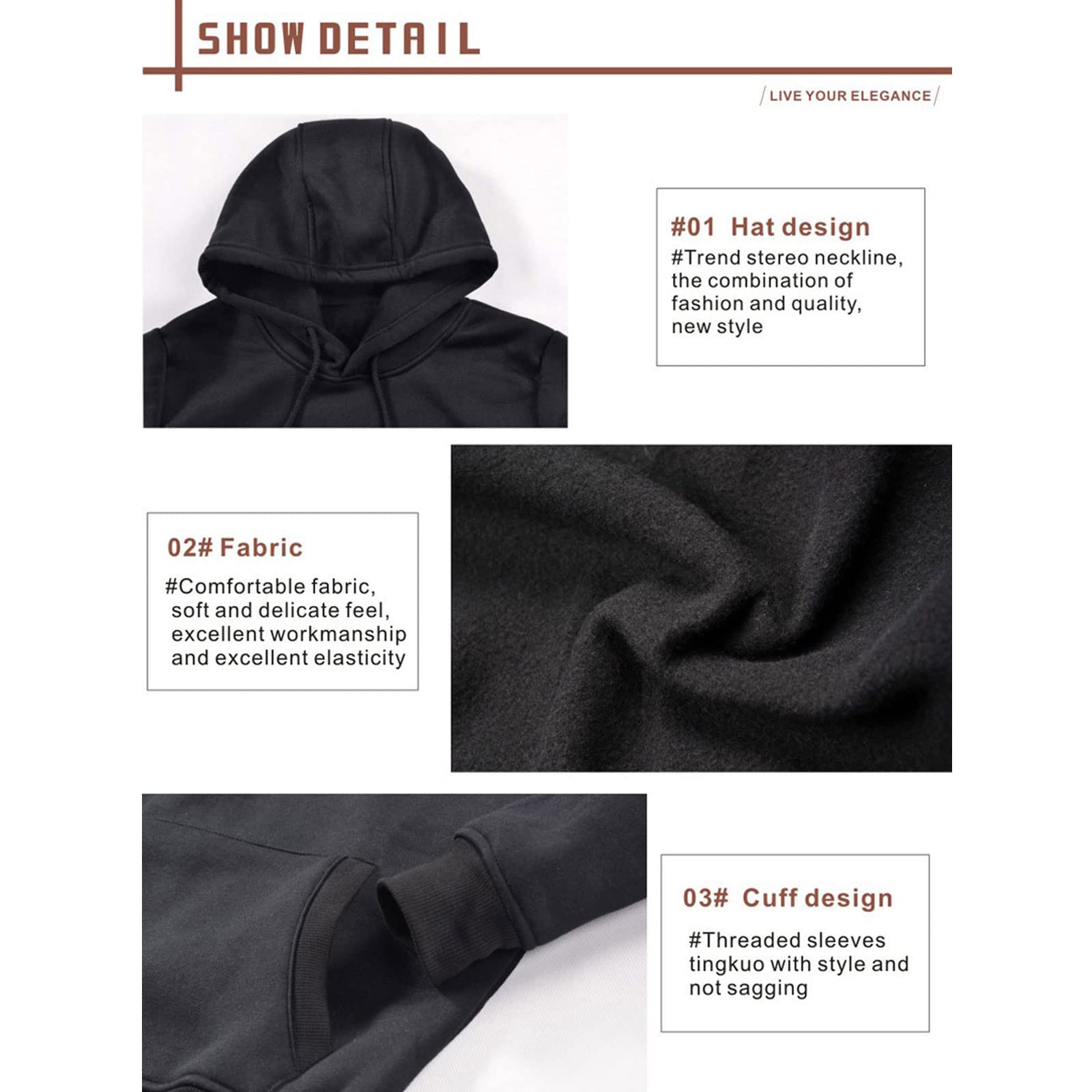 Knight Hooded Sweatshirt Men's Casual Hoodie Long Sleeve with Pocket Streetwear