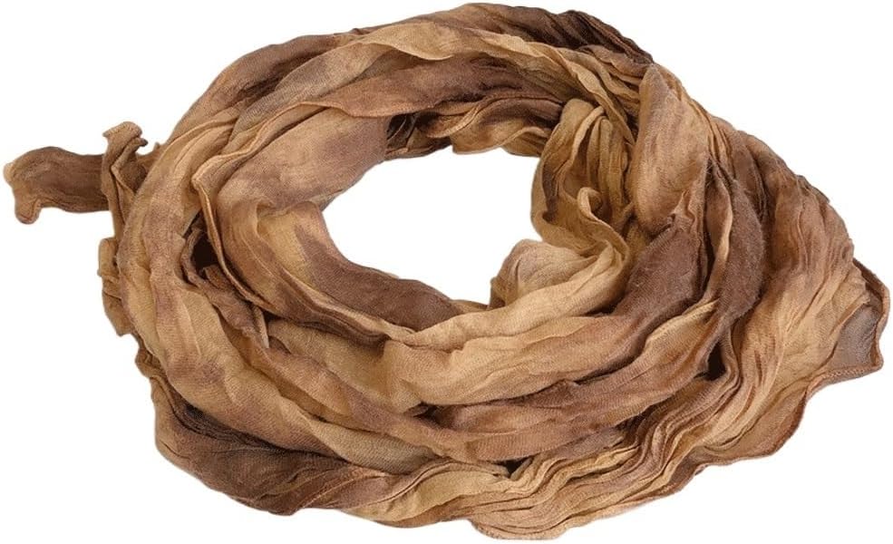 Retro soft scarf pleated women's autumn and winter outdoor versatile shawl
