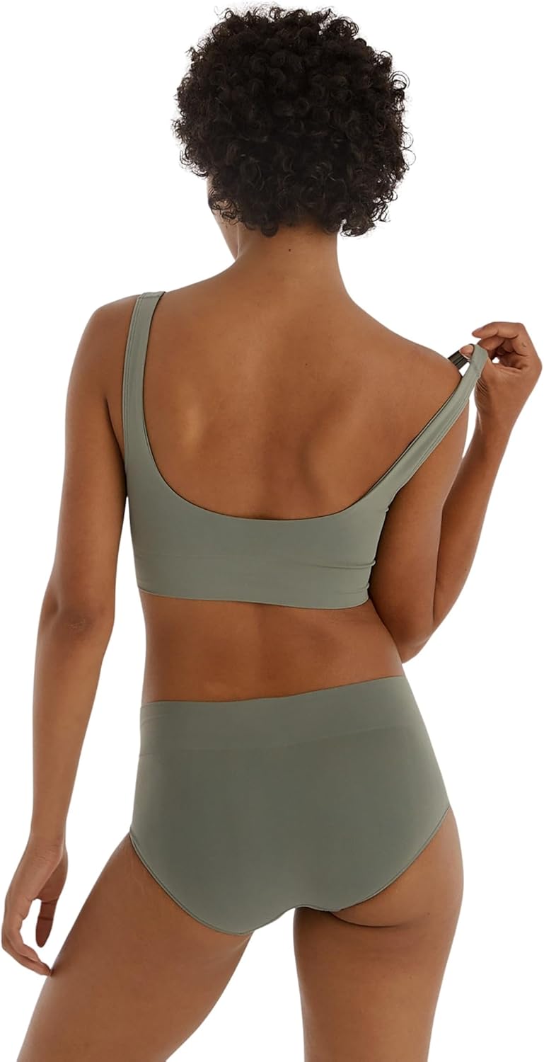 Organic Basics Womens Smooth Scoop Neck Seamless Bralette - Image 2