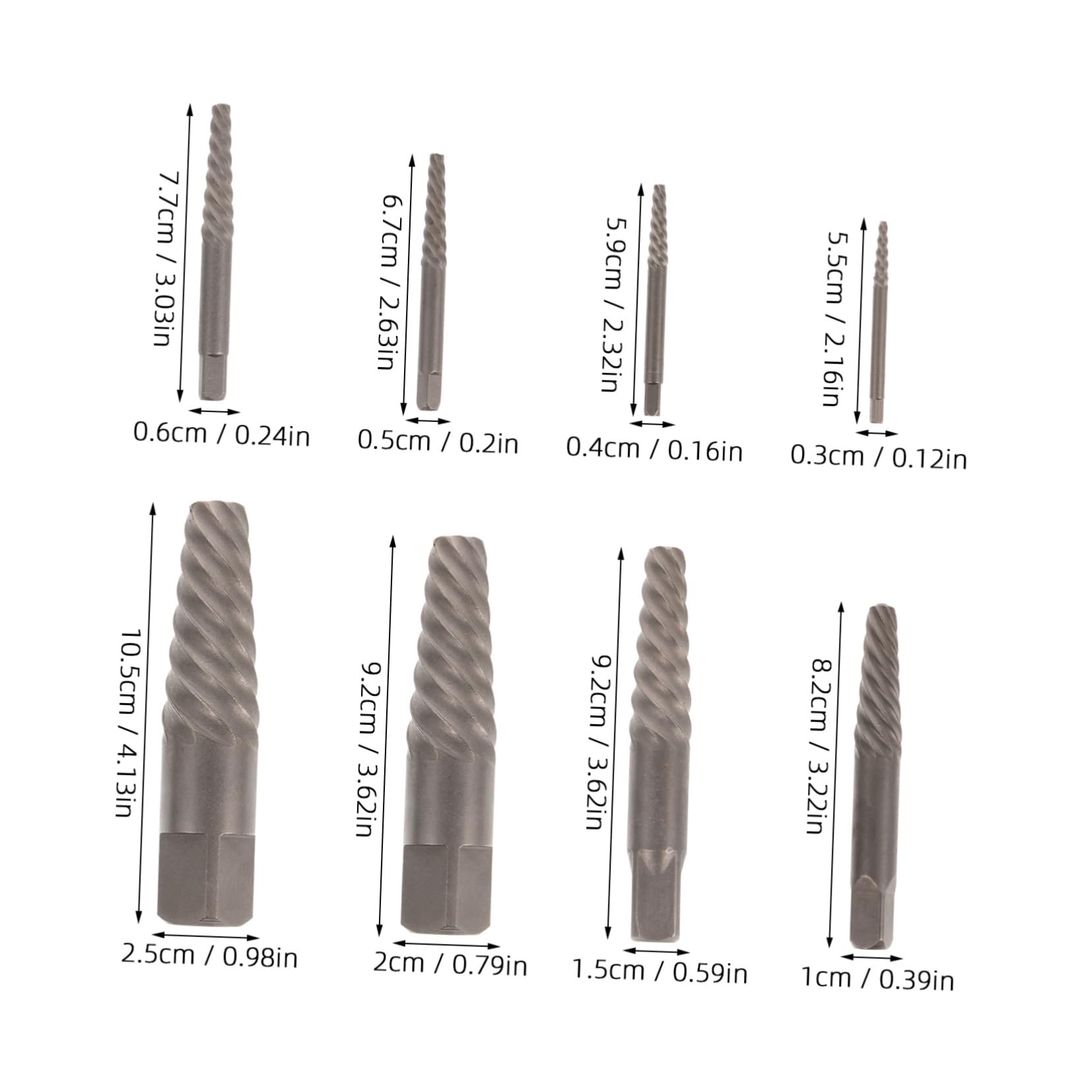 ARTIBETTER 1Set Screw Extractor Water Bolt Extractor Kit for Broken Bolt and Stripped Screw Removal Essential Tool for Home Repair and Maintenance