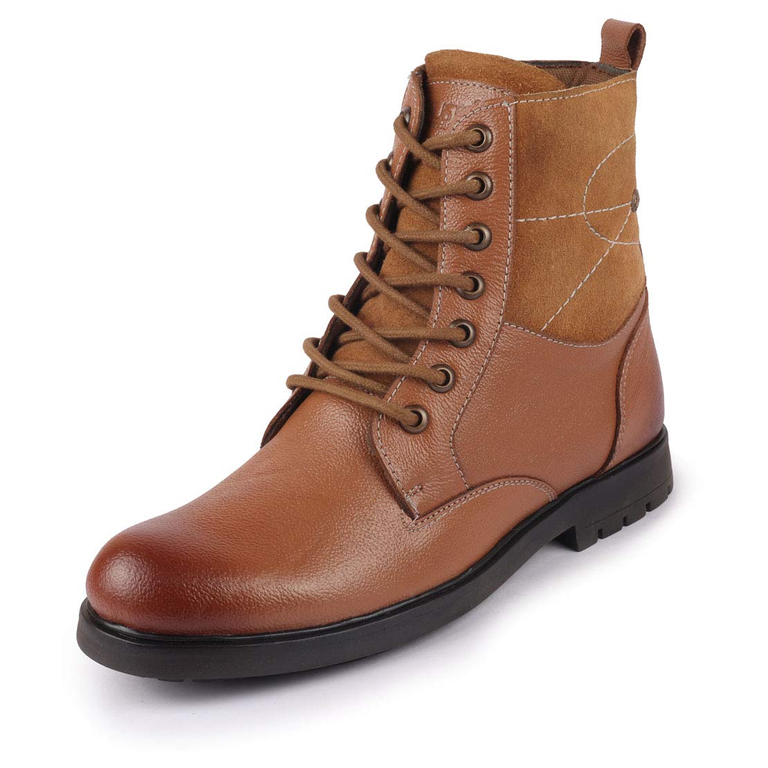 FAUSTO Mens FST KI-1605 TAN-42 Tan Leather Lace Up High Top Boots (8 UK) (B08QRMCYLZ) Amazon Price History, Amazon Price Tracker