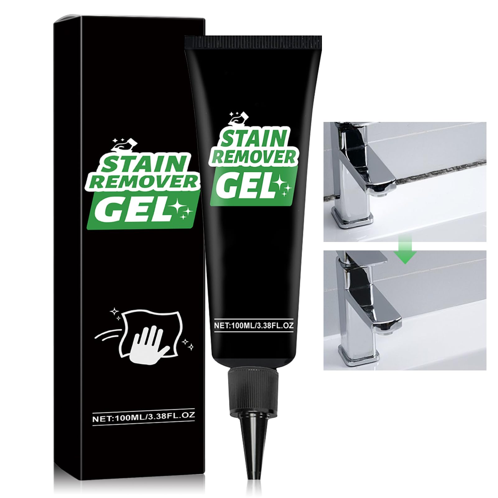 Home Stain Cleaner Stain Remover Gel with Pointed Nozzle Highly Effective Stain Removal Gentle and Does Not Damage