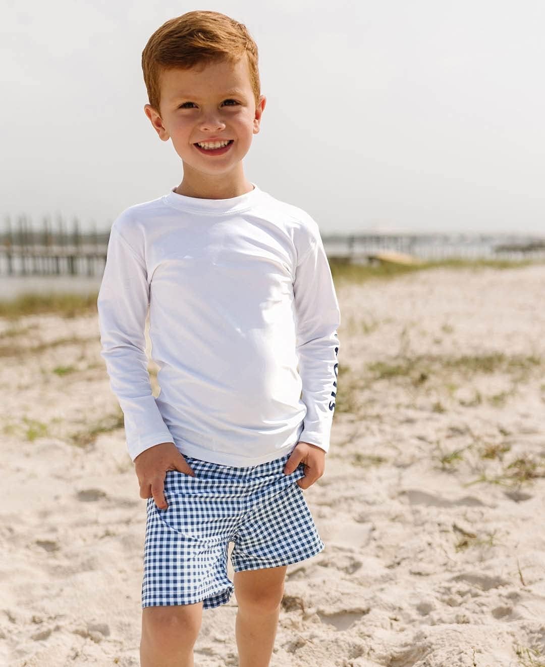 RUGGEDBUTTS Boys Rash Guard Top - Long Sleeve Swim Shirt UPF 50+ image 4