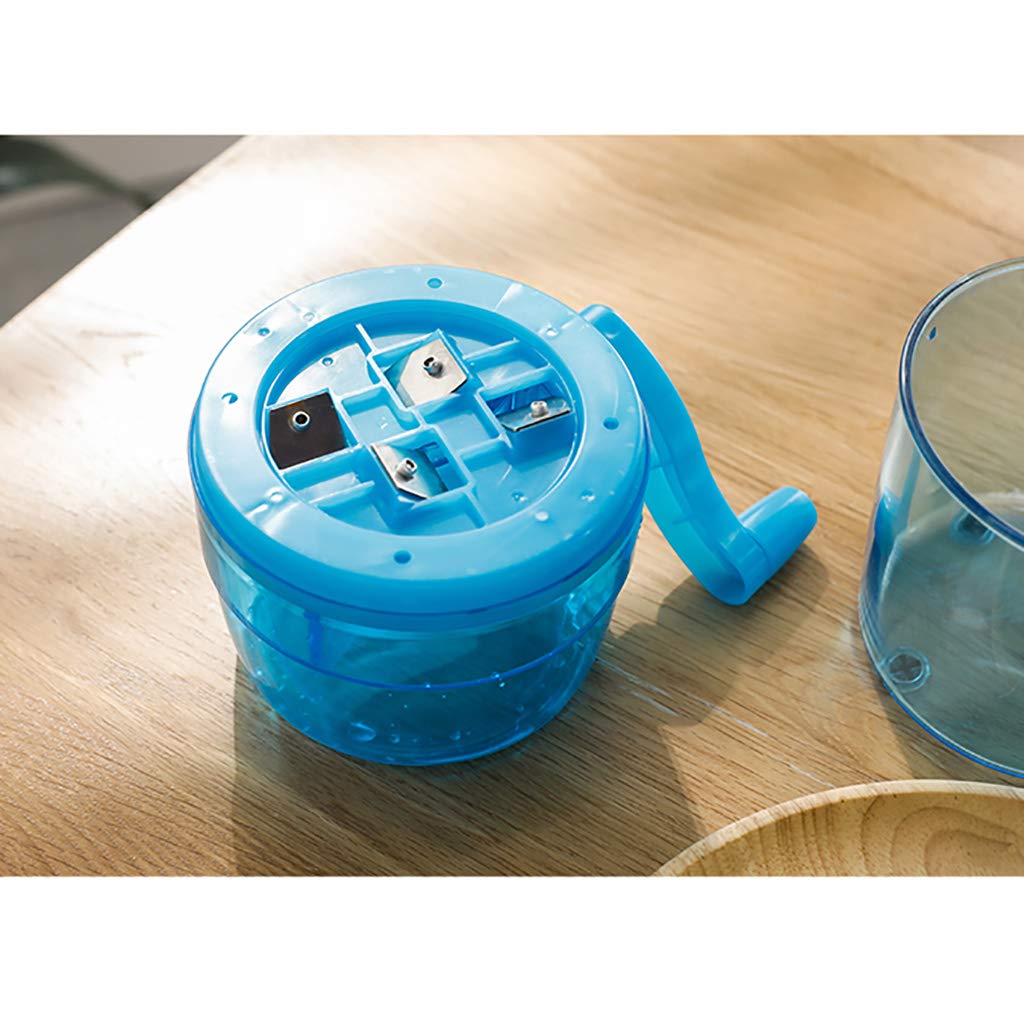 Tritaghiaccio Manuale Mini Macchina Portatile per Cono di Neve da casa Piccola Macchina per Il Ghiaccio a manovella Design Antiscivolo