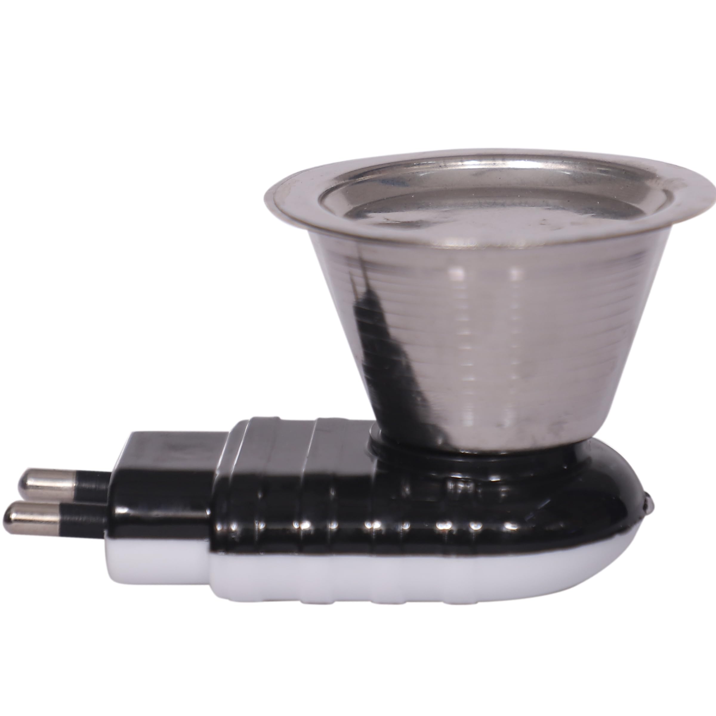 Pegasi Kapoor dani/Pegasi Stainless Steel Metal Electric Kapoor Dani Stand Electric Incense Holder/Camphor Aroma Diffuser/Camphor and Aroma Burner/Bakhoor Dhupani Diffuser