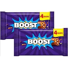 2 x Boost Chocolate Caramel & Biscuit Bars 4 Pack 148g