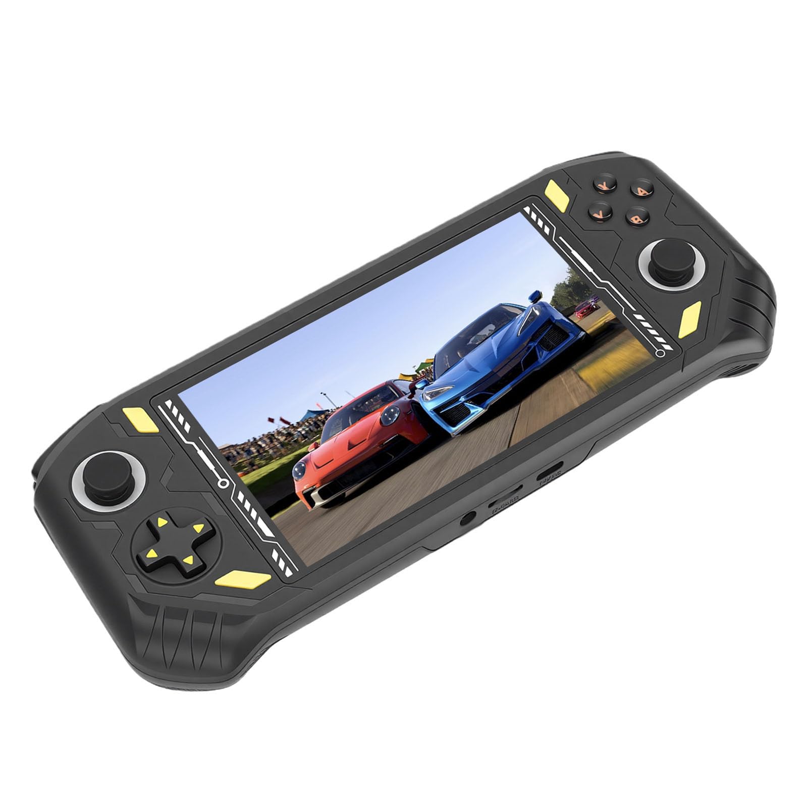 LICAEVEY 5,5-Zoll-Handheld-Spielekonsole für Gaming-Enthusiasten, Tragbarer Gaming-Player mit RK3562 Quad-Core-Chip, HD-Multimedia-Schnittstelle und Zwei Controllern (Black)