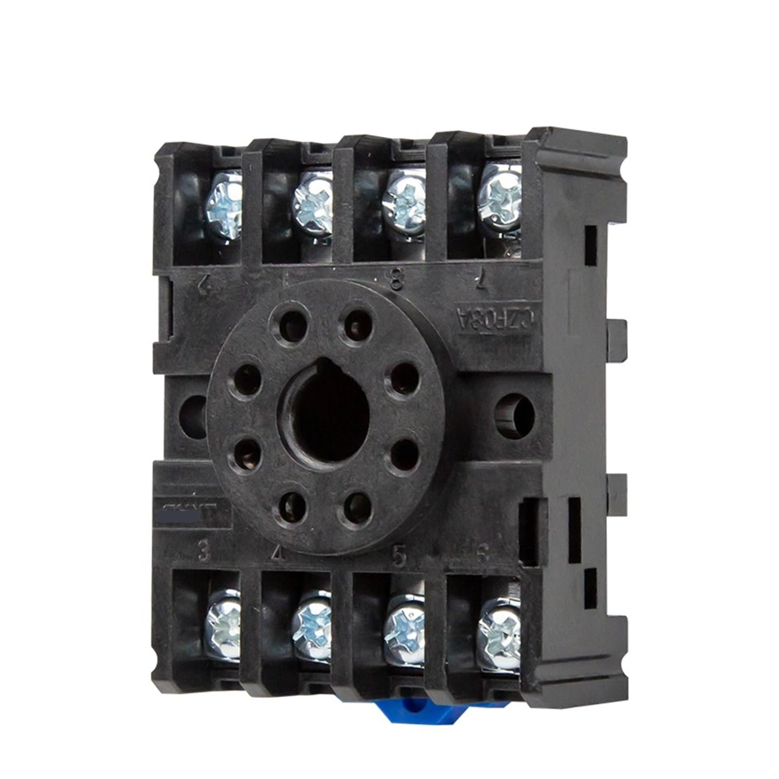 Base de relé CZF08A para carril DIN con conector de 8 pines JSZ3 JTX-2C 2