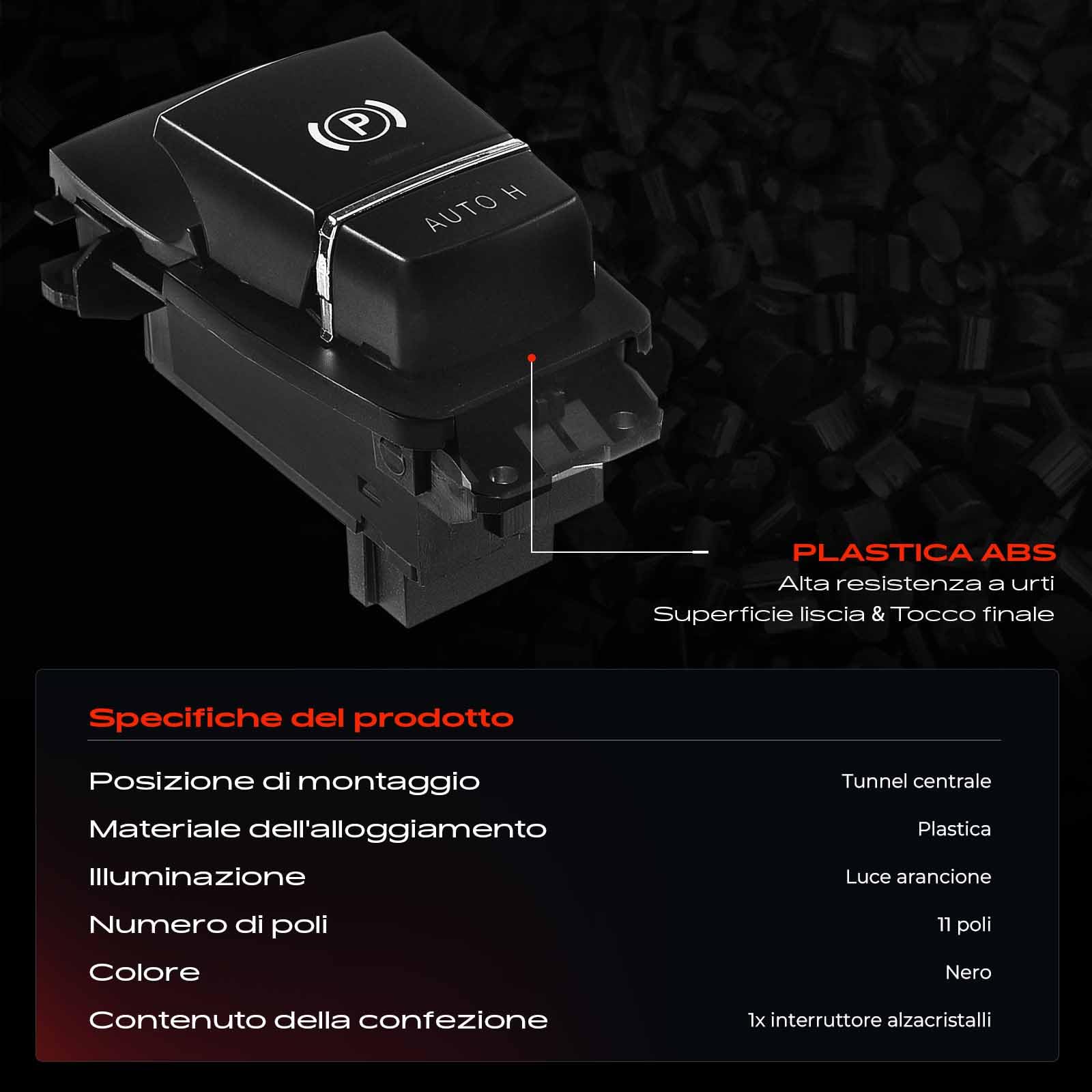 Frankberg Interruttori alzacristalli Console centrale Compatibile con X3 F25 Serie 5 Touring F11 Serie 5 F10 X4 F26 6 Gran Coupé F06 Replace# 61316822518