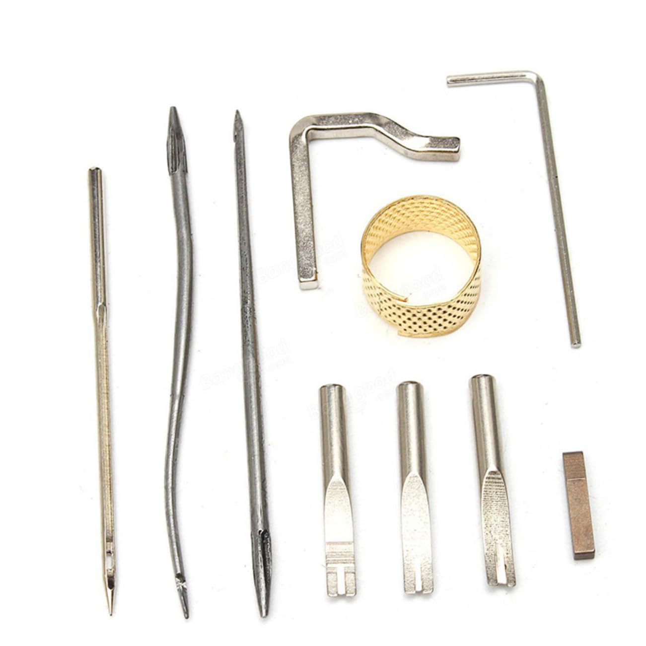 SHINEOFI costureros completos costurero completo ranurador de costura de cuero Kits de herramientas para manualidades de costura caja de herramientas kit de accesorios de costura colocar