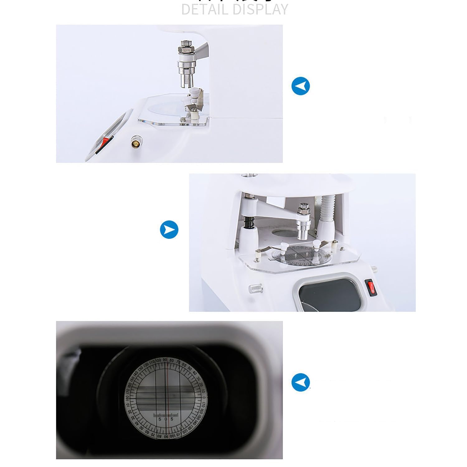 Máquina De Centrado De Lentes Led, Equipo De Bloqueo De Diseño Óptico Para Gafas, Posicionamiento De Eje Preciso Y Rápido, Diseño De Lentes Más Preciso, Lentes Bifocales, Varios Cabezales De