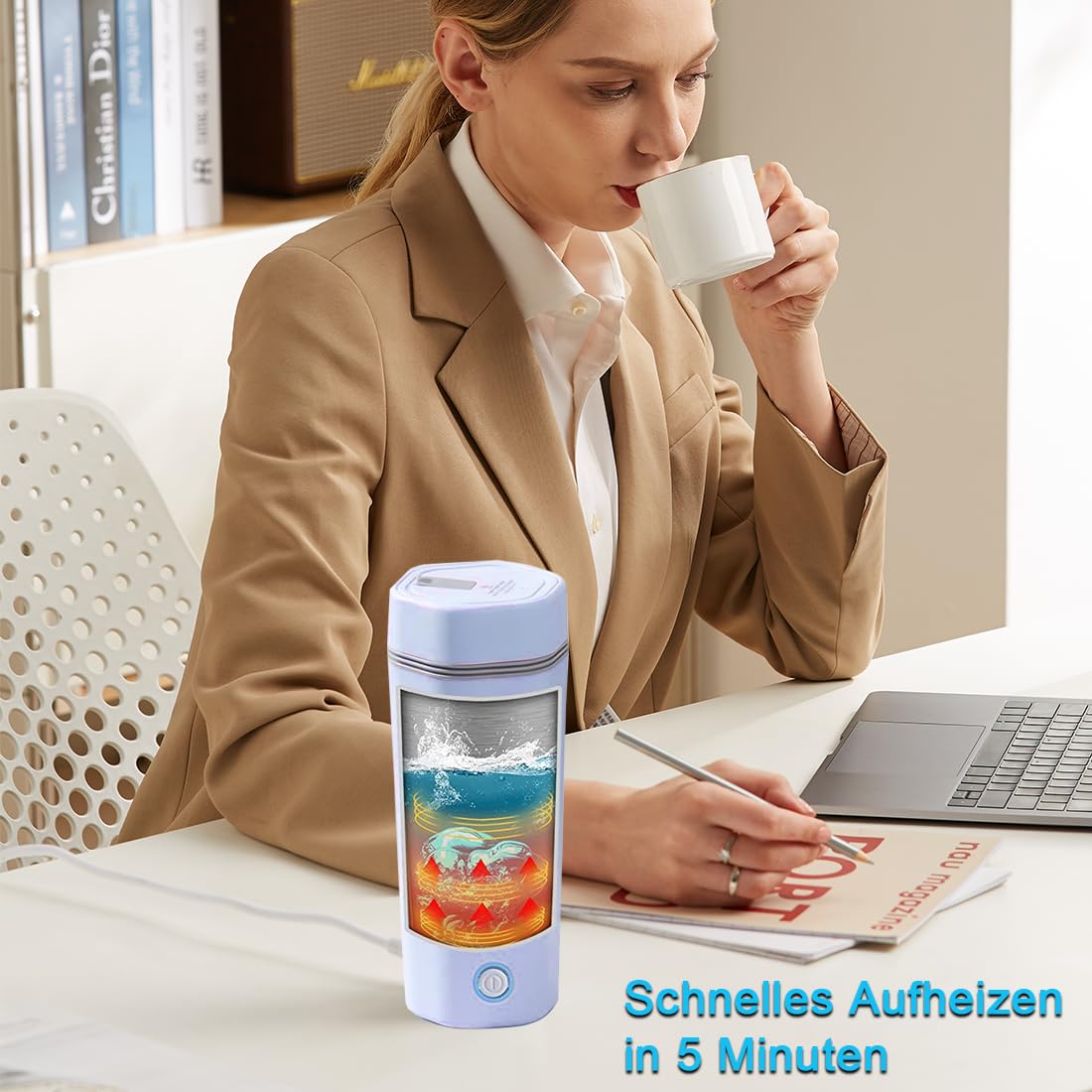 Elektronischer Flaschenkühler, 350 Ml Tragbarer Mini Elektronischer Flaschenkühler, 350 Ml Tragbarer Mini