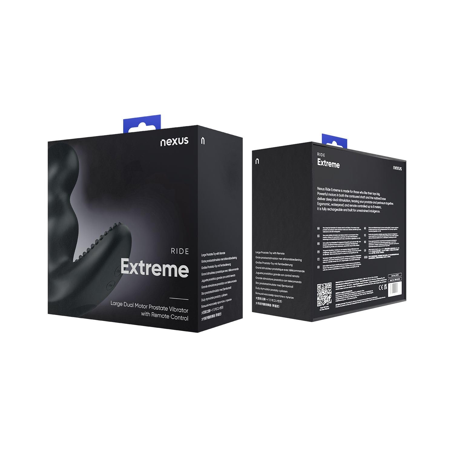 Nexus - Ride Extreme Dual Motor Remote Control Prostate Vibrator Black
