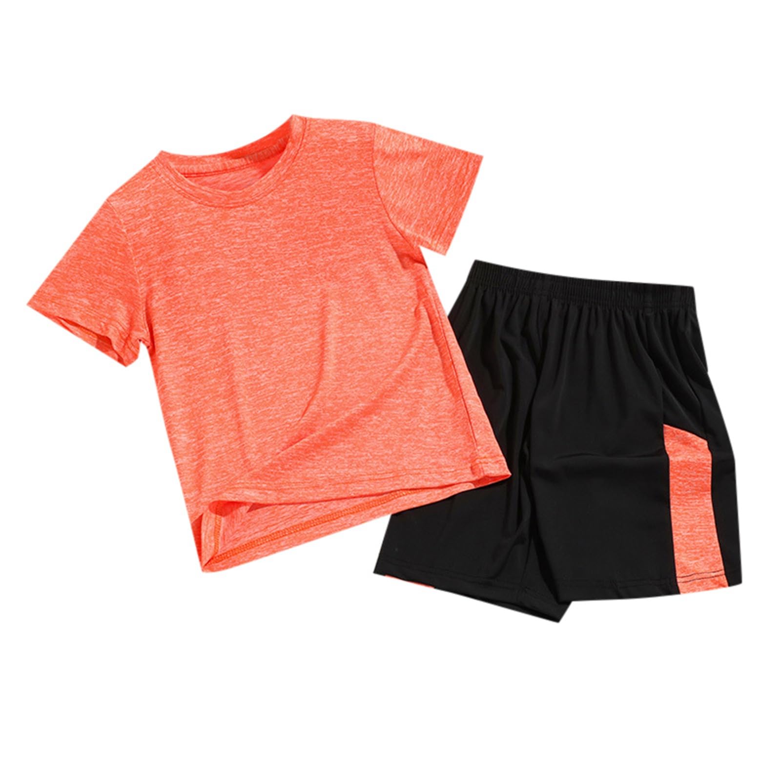 Jungen Mädchen Sportanzug Kurzarm T-Shirt Tops mit Shorts Sommer schnell trocknende Kleidung Set Jogging Fußball Trainingsanzug Baby Pullover Mädchen