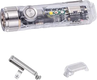 RovyVon Aurora A8 Small Multifunctional Torch USB C Rechargeable, 5000K High CRI, 420 Lumens EDC Keyring Torch with Magnetic Clip and Socket (White+Red+365nm)
