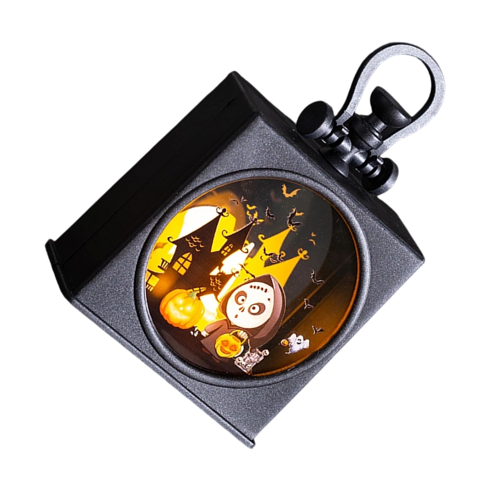 Shntig Lighted Halloween Decor with Black Body, Warm Tabletop Accent for Entryway Shelf and Party Display Halloween Decor Lighted Decoration Tabletop Seasonal Window Party Entryway Shelf Warm