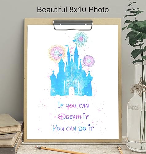Miniatura 4 de World Castle Inspirational Quote Wall Decor Set -Motivational Room Decoration Wall Art - Poster Print for Boy, Girl Kids Bedroom - Gift for Women