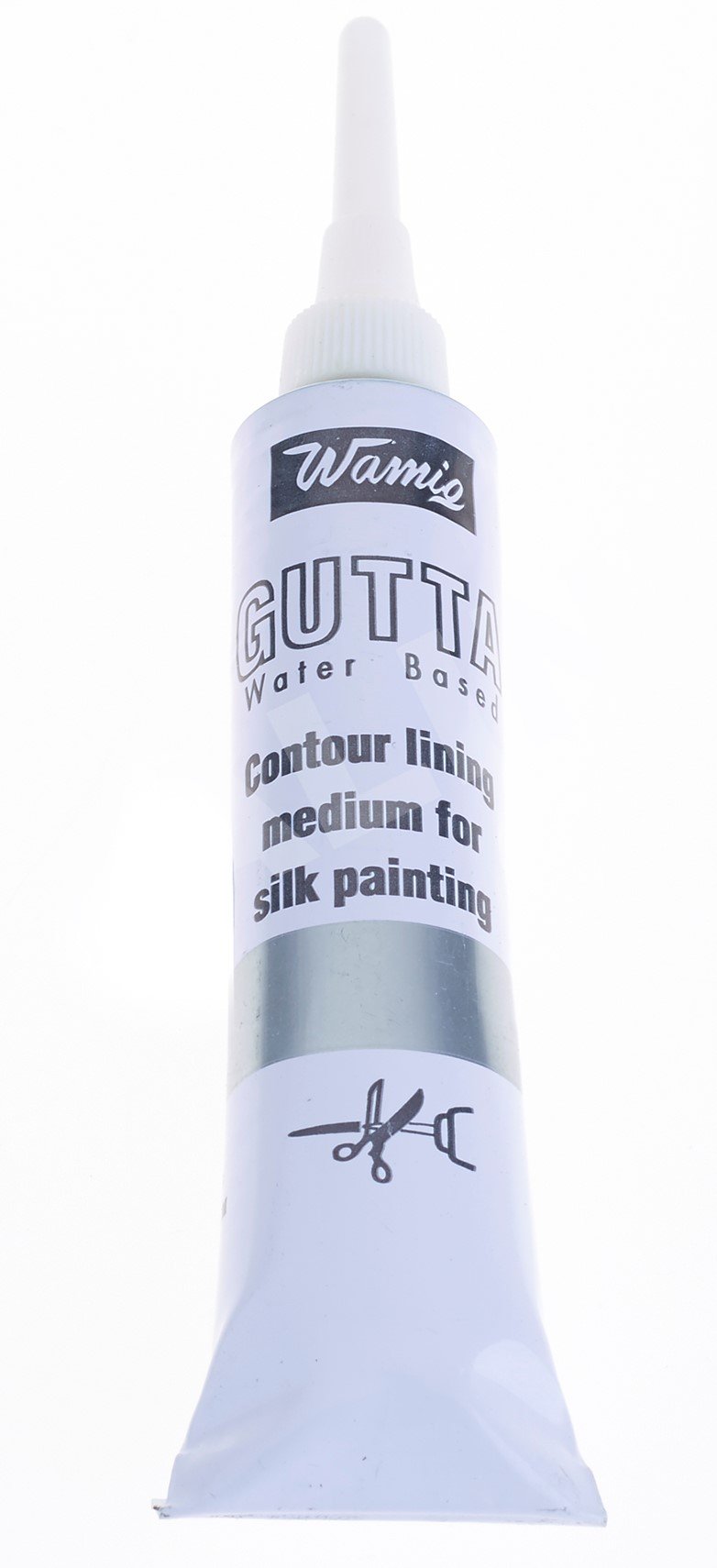 WamiQ Silk Painting Water Based Gutta 20 ml Tube - Silver