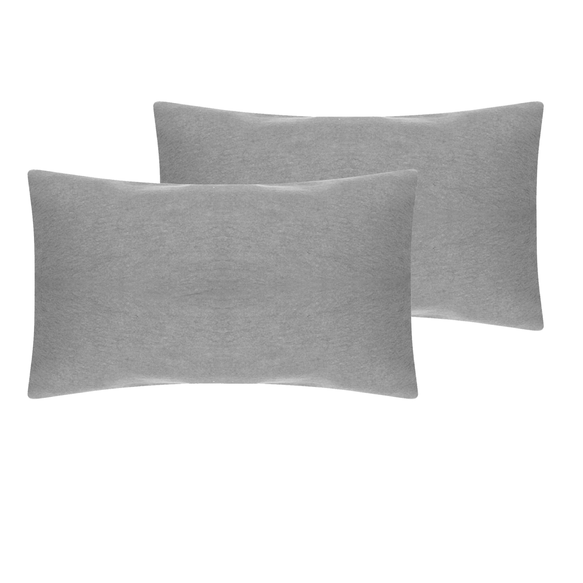 100% Brushed Cotton Duvet Cover Sets | Plain Dyed Reversible Flannelette Bedding Sets With Matching Pillowcases (Additional Housewife Pillowcase Pair, Grey) (BCDC)