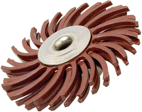 Dremel 473S EZ SpeedClic Feinschleifbürste Zubehörsatz für Multifunktionswerkzeug mit 1 Feinschleifbürste Körnung 220 25mm zum Entgraten, Reinigen und Polieren von Kunststoff, Holz und Metall 2615S473JA