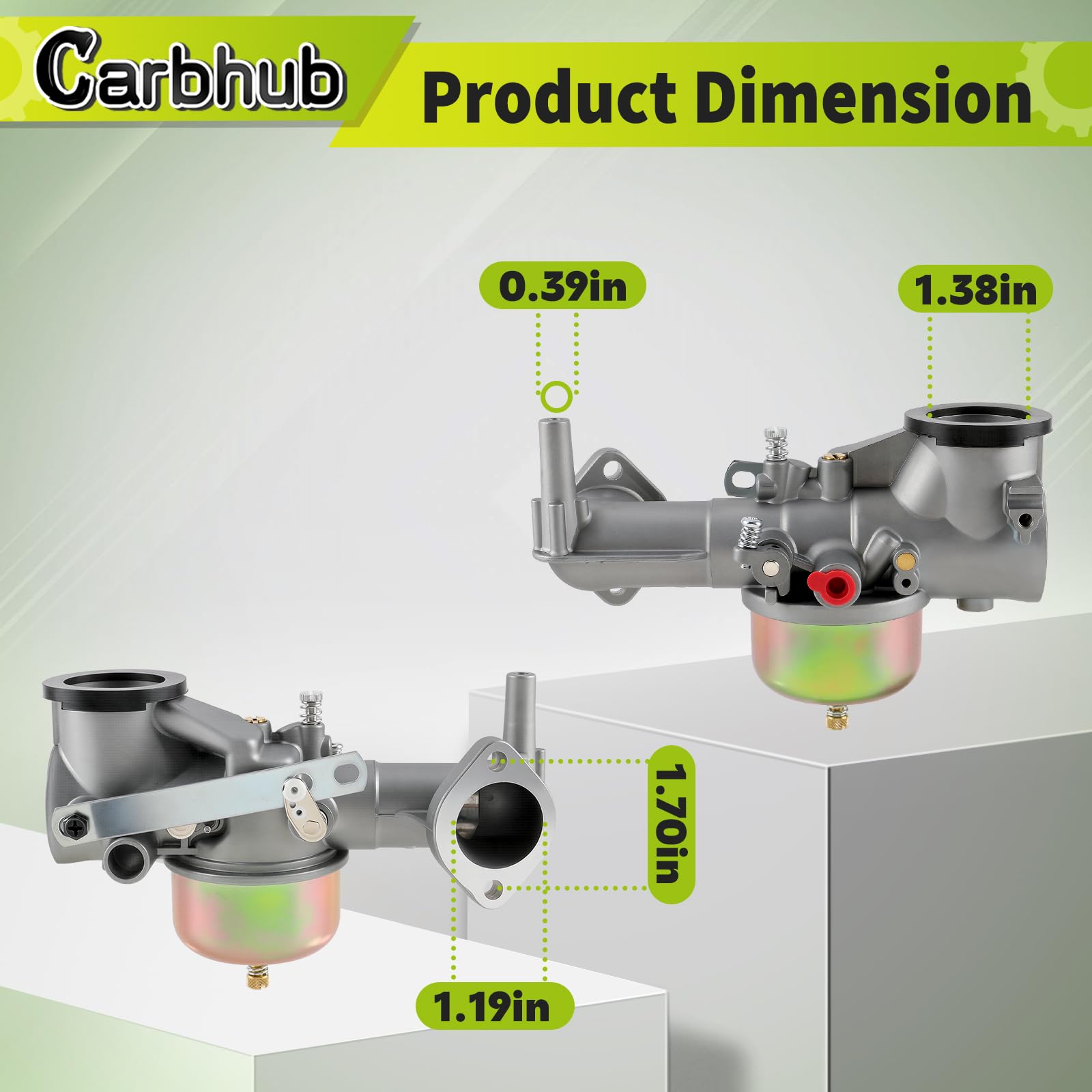 Carbhub 491590 193700 392152 Carburatore per 491590 390811 392152 Carb Adatto 191700 192700 193700 Serie motore con guarnizione Kit filtro olio aria