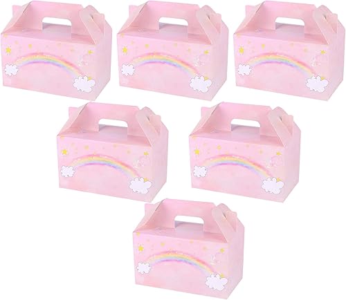 KEPATO 24 cajas de regalo de papel para magdalenas, decoración de fiesta temática de circo de carnaval, caja de regalo para pasteles, galletas y