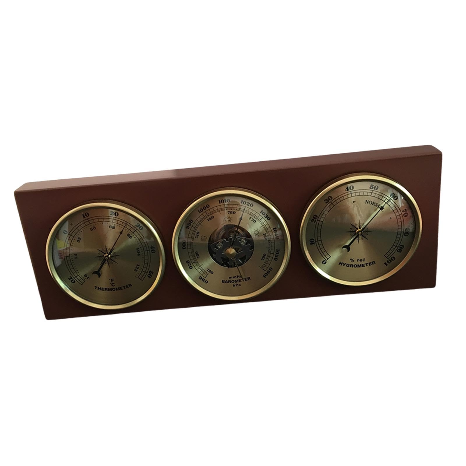 Milageto Thermometer Hygrometer Wetterstation -/Tischplatte Zifferblatttyp Feuchtigkeitsmesser für Büro Rasen Garten Haus Schlafzimmer