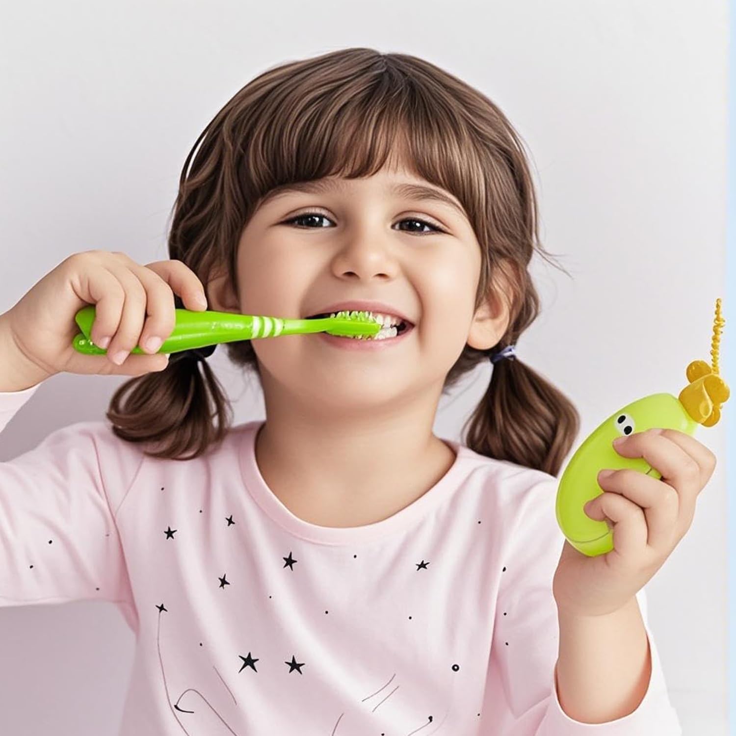 Lot de 6 étuis à brosse à dents à la banane, couvercle de brosse à dents amusant en forme de banane avec distributeur de dentifrice, pour voyage, école, camping et utilisation à la maison (vert)