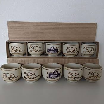 Amazon.co.jp: 46砥部焼 ぐい呑み お猪口 10個 箱入り ちょこ 酒